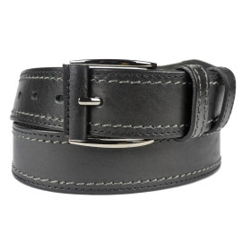 Кожаный ремень Montalbo black (арт. 9007-81)